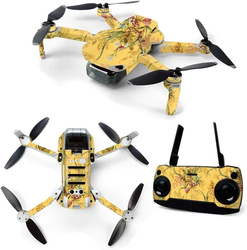 Vista 11 de MightySkins Skin para DJI Mavic Mini Drone Quadcopter portátil – Flor de almendra Funda protectora de vinilo duradera y única Fácil de aplicar