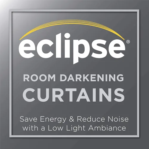 Vista 5 de Eclipse Cortina Sólida Thermapanel para Oscurecer la Habitación con Bolsillo para Barra, Cortina de Ventana para Dormitorio y Sala de Estar