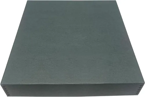 Vista 11 de Golden State Art, Caja de almacenamiento para archivos, Caja de almacenamiento de museo sin ácidos con tapa frontal y bordes de metal para guardar