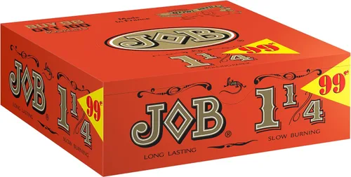 Vista 2 de Job 1 1/4 - Papel de liar para cigarrillos naranja (3.071 in, 100 unidades)