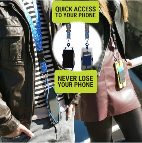 Vista 2 de Gear Beast - Correa universal para teléfono celular compatible con iPhone, Galaxy y la mayoría de teléfonos inteligentes, incluye funda