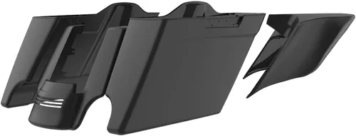 Vista 96 de Cubiertas laterales de alforjas estiradas para motocicleta, extensión extendida para Harley Touring 2014+ - Whisky ámbar Amber Whiskey