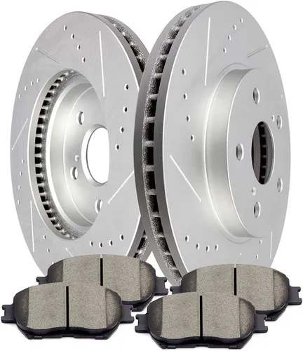 Vista 41 de SCITOO Kit de freno delantero Rotores de freno delantero y pastillas de freno de cerámica para Acura RSX 2003-2006