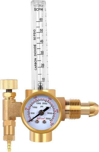 Vista 6 de Argón/CO2 MIG TIG Medidor de Flujo Regulador de Gas Indicador de Soldadura de Gas