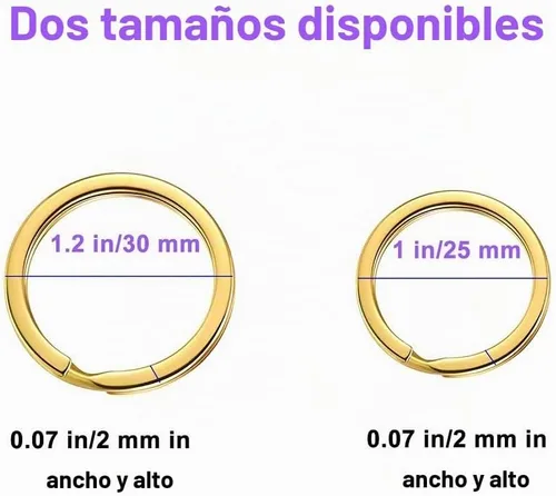 Vista 3 de Llaveros para llavero, llaves de coche, anillo de etiqueta de perro, manualidades 12Pics Dorado