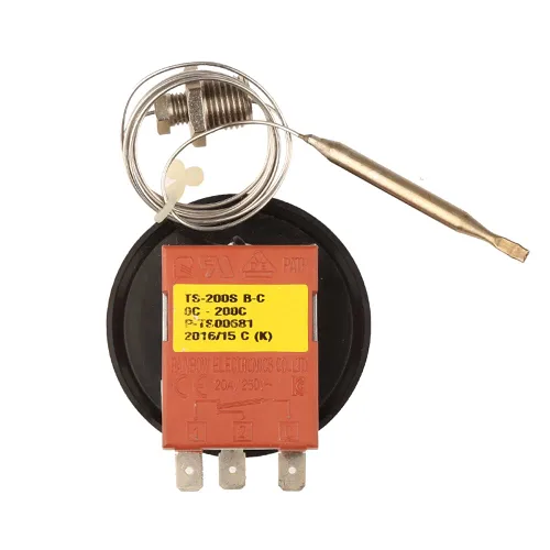 Vista 4 de TS-200SB-C Corea Termostato Arco Iris Con Tornillo 50-200 Celsius Tres Pies Templado Interruptor 3 Pin Controlador de Temperatura NC