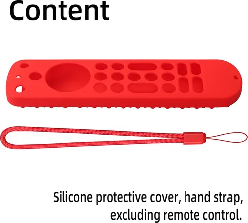Vista 3 de Funda de silicona para Voice Remote Pro 2022, funda de silicona para control remoto por voz Pro 2022 con cordón (negro)