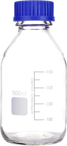 Vista 8 de Moonetto 10 botellas de vidrio redondas graduadas de 0.8 fl oz para medios de comunicación/almacenamiento con solvente con tapón de rosca