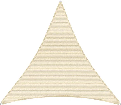 Vista 23 de TANG Toldo parasol triangular de 2 x 2 x 2 pies, para patio, tela permeable con bloqueo UV para pérgola, patio trasero, porche, terraza, jardín Beige