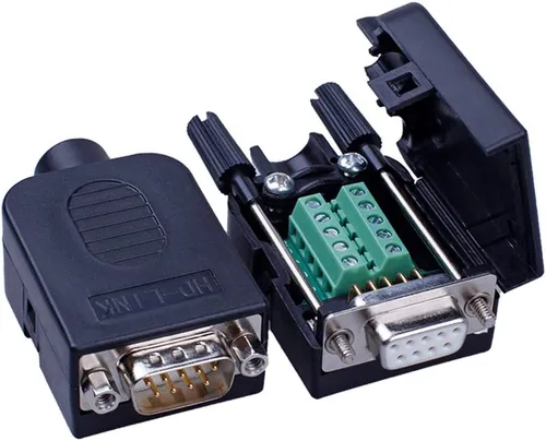 Vista 2 de 10PCS DB9 Solderless Serial a 9pin macho hembra conector de ruptura