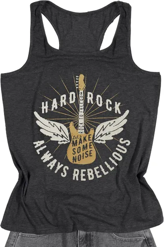 Vista 4 de Camiseta sin mangas de música Hard Rock Always Rebellious para mujer, camiseta gráfica de guitarra, chaleco de música country casual de verano
