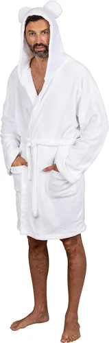 Vista 3 de Disney Mrs. Minnie Mouse - Ropa de baño de felpa para mujer, color blanco, Blanco