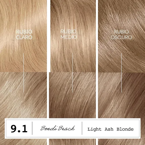 Vista 7 de Clairol ColorStrong - Tinte permanente para el cabello, sin amoníaco, rubio 9.1 rubio ceniza claro