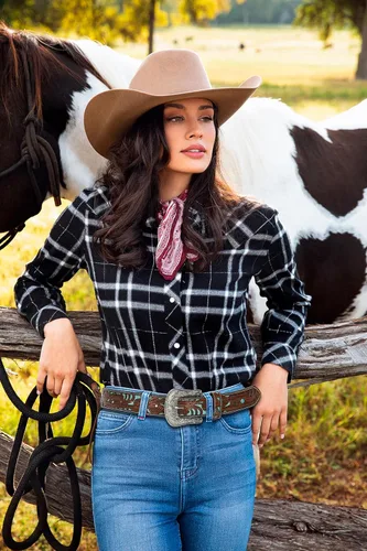 Vista 2 de Western-Cowgirl-Cinturones para Mujer y Hombre Turquesa-Decorado-Hebillas Plateadas-Cinturones de Cuero de Vaquero Occidental para Pantalones