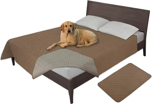 Vista 32 de Easy-Going - Funda impermeable 100% para cama de perro, manta antideslizante para mascotas para muebles, funda lavable para sofá, funda de repuesto