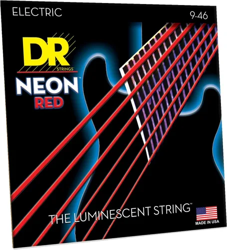 Vista 36 de DR Strings NBE-9 - Cuerdas para guitarra eléctrica de color azul neón de alta definición, cuerda ligera, 9-42