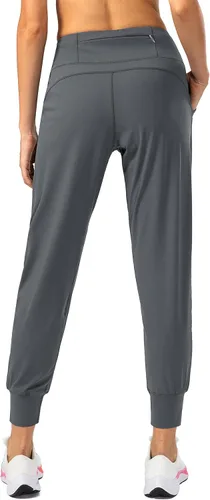 Vista 2 de Soothfeel - Pantalones deportivos para mujer con bolsillos de cremallera y cintura alta, pantalones deportivos para entrenamiento y yoga