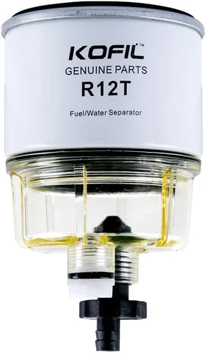Vista 7 de R12T Separador de Combustible y Agua Marino Filtro de Combustible Marino/Ensamble Separador de Agua, Paquete de 2 para Motor Fuera de Borda Motor
