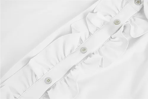 Vista 3 de Bbalizko Camisa de disfraz renacentista con volantes para hombre, pirata, vikingo, vampiro, gótico, victoriano, medieval, escocés, tops