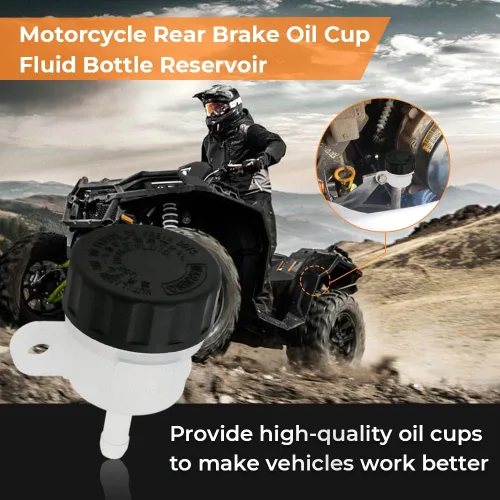 Vista 2 de Transparente motocicleta freno trasero cilindro maestro tanque aceite taza líquido depósito de botella para Polaris Sportsman Scrambler Outlaw