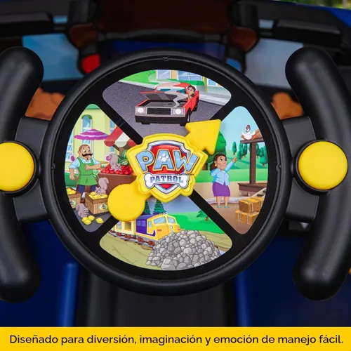 Vista 5 de Paw Patrol Chase - Coche infantil de 6 V con batería recargable