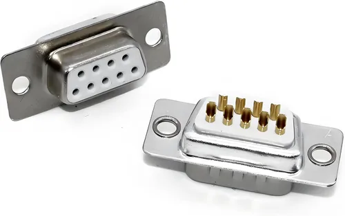 Vista 6 de 20 conectores de soldadura serie DB9 RS232 D-sub hembra