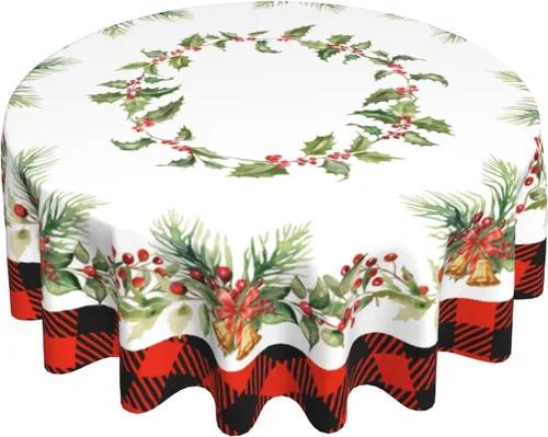 Vista 10 de Giwawa Mantel de Mesa Redondo con Bandera de EE. UU., Mantel Americano con Estrellas, Mariposas, Círculo, 152 cm. Mantel del 4 de julio, Día
