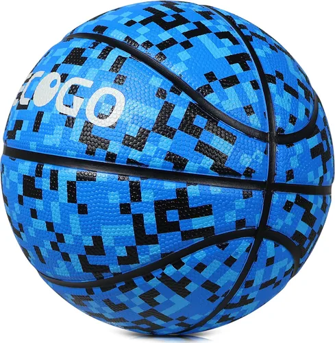 Vista 3 de Balón de baloncesto de goma oficial para interiores y exteriores, para hombres, tamaño 3/4/5/6/7 para niños, jóvenes, adolescentes, niños y niñas