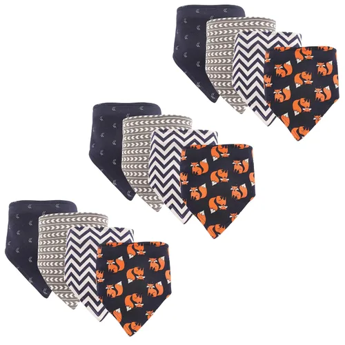 Vista 24 de Hudson Baby Baberos unisex de algodón para bebé, avión, talla única (paquete de 2)