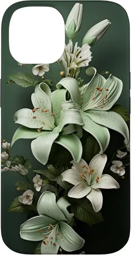 Vista 4 de Funda para iPhone 12 mini Sage green Wildflower Aesthetic Flower