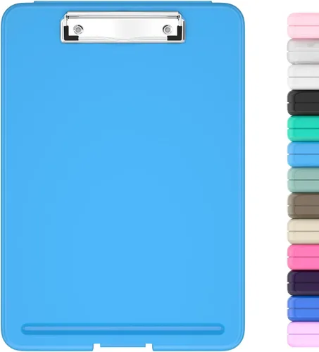 Vista 13 de Hongri Portapapeles con almacenamiento, 8.5 x 11 pulgadas, clip de enfermería, plegable para enfermeras, abogados, estudiantes, aula, oficina