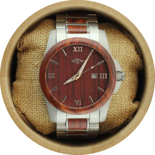 Vista 2 de Angie Wood Creations Relojes de madera para hombre