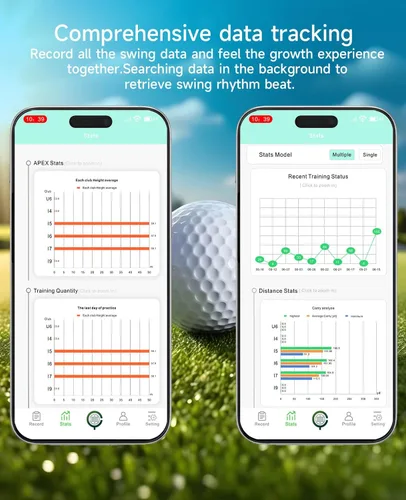Vista 8 de Monitor de lanzamiento de golf portátil Pro X1 Plus, simuladores para hogar y entrenamiento, monitor de lanzamiento móvil para análisis de swing