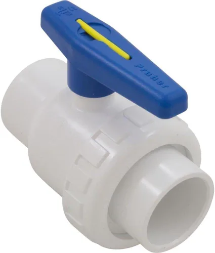 Vista 2 de Praher PR150010 - Válvula de bola de unión única PVC (1,5 pulg.)