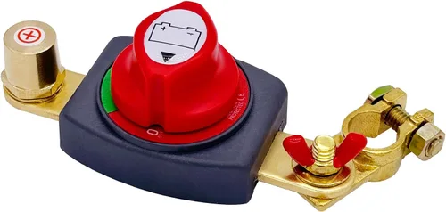 Vista 12 de Ampper Interruptor de Desconexión de Batería de Poste Lateral 12V - 48V, Interruptor de Batería Marina Desconectar Corte de Energía para Automóvil