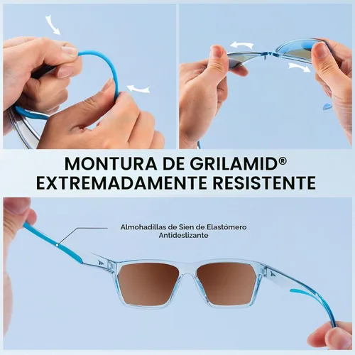 Vista 7 de KastKing Beartrap - Gafas de sol deportivas polarizadas para hombres y mujeres, protección UV