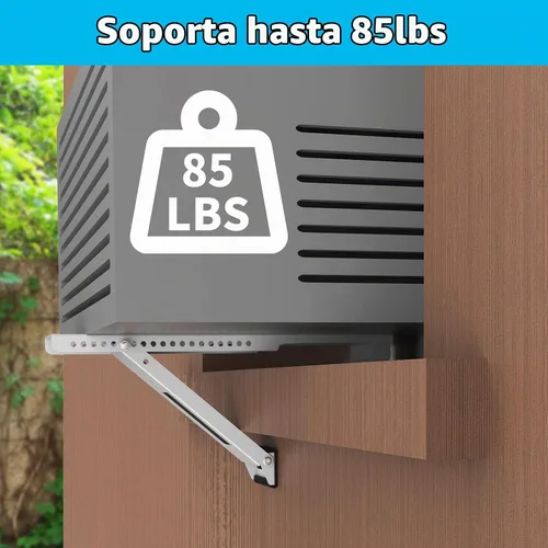 Vista 6 de Soporte de CA para ventana, soportes de aire acondicionado para ventanas, soporte universal de CA de hasta 85 libras