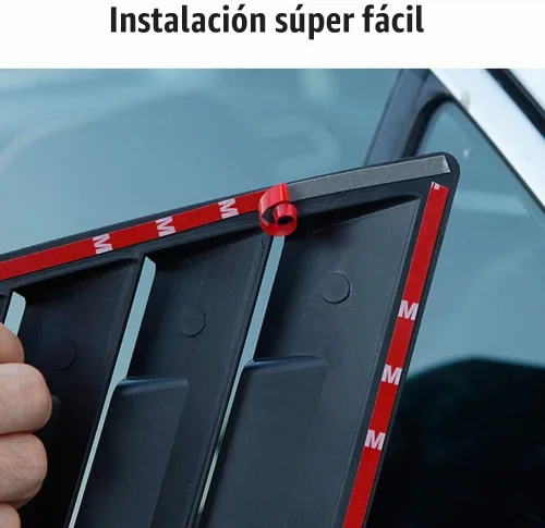 Vista 5 de XITER 2 rejillas de ventana lateral trasera para Nissan Altima2019-2026 Fibra de carbono
