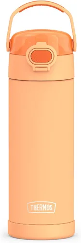 Vista 11 de THERMOS FUNTAINER Botella aislada al vacío de acero inoxidable de 16 onzas con tapa ancha de canalón, MINECRAFT