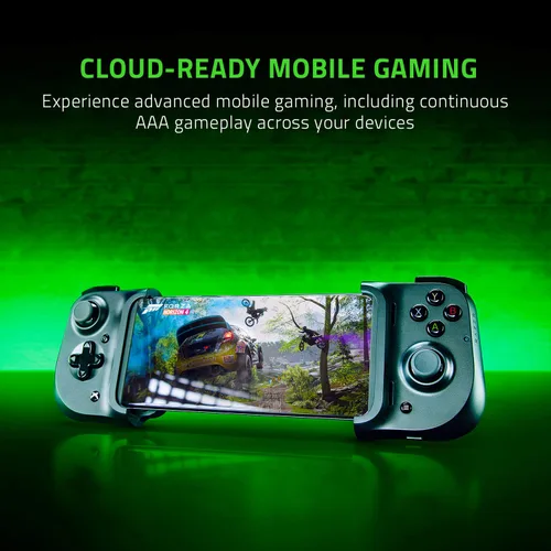 Vista 2 de Razer Kishi Mobile Game Controller Gamepad for Xbox Android USB-C Game Pass Ultimate xCloud Cloud Gaming - Passthrough Charging - Low Latency Phone