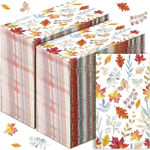 Vista 7 de Yeaqee 100 servilletas Eid Mubarak Ramadán desechables de papel mexicano para fiesta de Cinco de Mayo, suministros para fiesta, taco, fiesta
