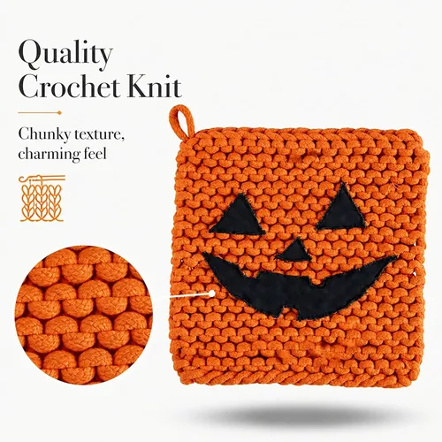 Vista 7 de Mud Pie Soporte para macetas de calabaza de Halloween