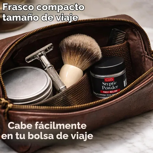 Vista 4 de Styptic - Tarros de polvo – Primeros auxilios de aseo profesional para afeitar, cortes de maquinilla de afeitar y quemaduras de afeitar, polvo