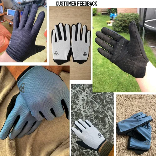 Vista 7 de Guantes de ciclismo Guantes de ciclismo para hombres y mujeres con acolchado de palma XRD de 0.118 pulgadas, pantalla táctil compatible