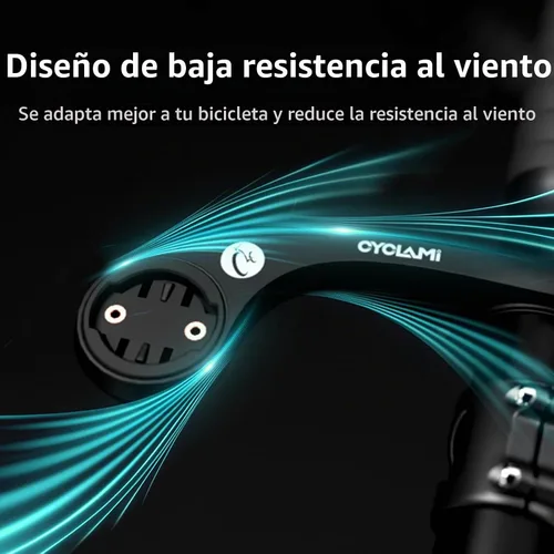Vista 3 de S2 Montura frontal compatible con Garmin Edge, XOSS, iGPSPORT - Manillar de bicicleta de 1.25"/ 31.8mm