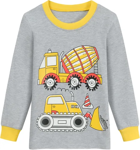 Vista 2 de DDSOL Pijamas de 2 piezas para niños y niñas, pijamas de manga larga para otoño e invierno