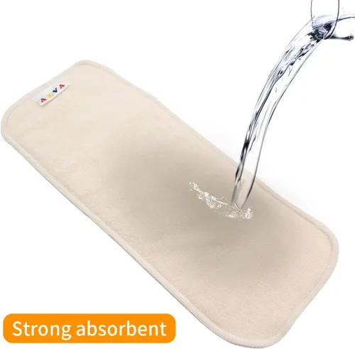 Vista 4 de Alvababy - 12 unidades de insertos para pañales de tela - Insertos súper suaves de 4 capas para pañales y fundas