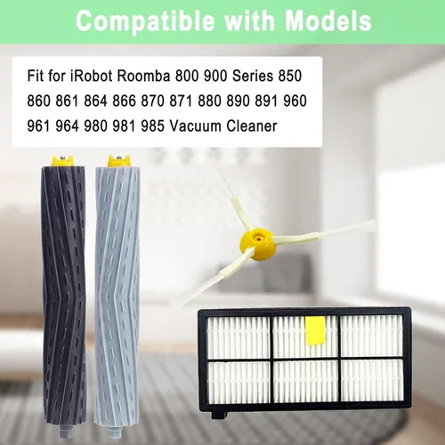 Vista 2 de Paquete de 18 piezas de repuesto compatibles con iRobot Roomba 800 900 Series 805 850 860 861 864 866 870 871 880 890 891 960 980 981 985 961, 2