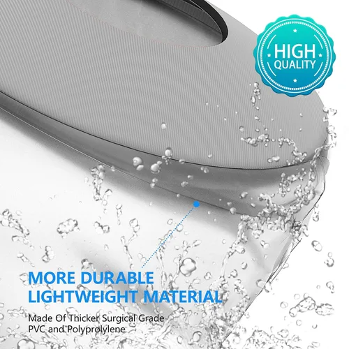 Vista 4 de Funda impermeable para yeso de rodilla para ducha, Fundas de bolsa de yeso herméticas - Protector de ducha para cirugía de reemplazo de rodilla