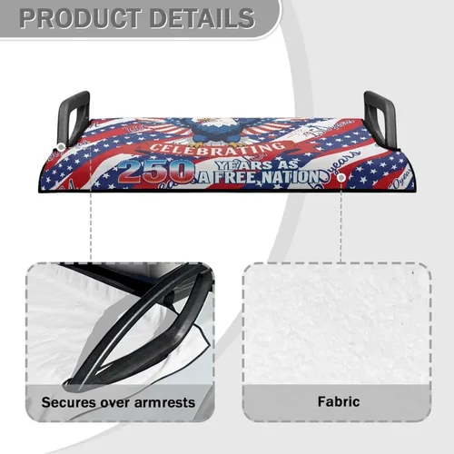 Vista 4 de Fundas de asiento de carrito de golf, mantas para carrito de golf, fundas de asiento de toalla para la mayoría de carritos de golf de 2 asientos